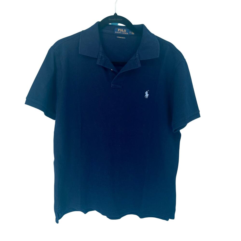 Polo Ralph Lauren Men’s Navy Blue Polo Short Sleeve Shirt L